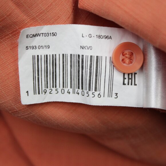 Quiksilver Waterman Shirt Mens Large Orange Comfort Fit Short Sleeve Modal/Poly - Picture 9 of 14
